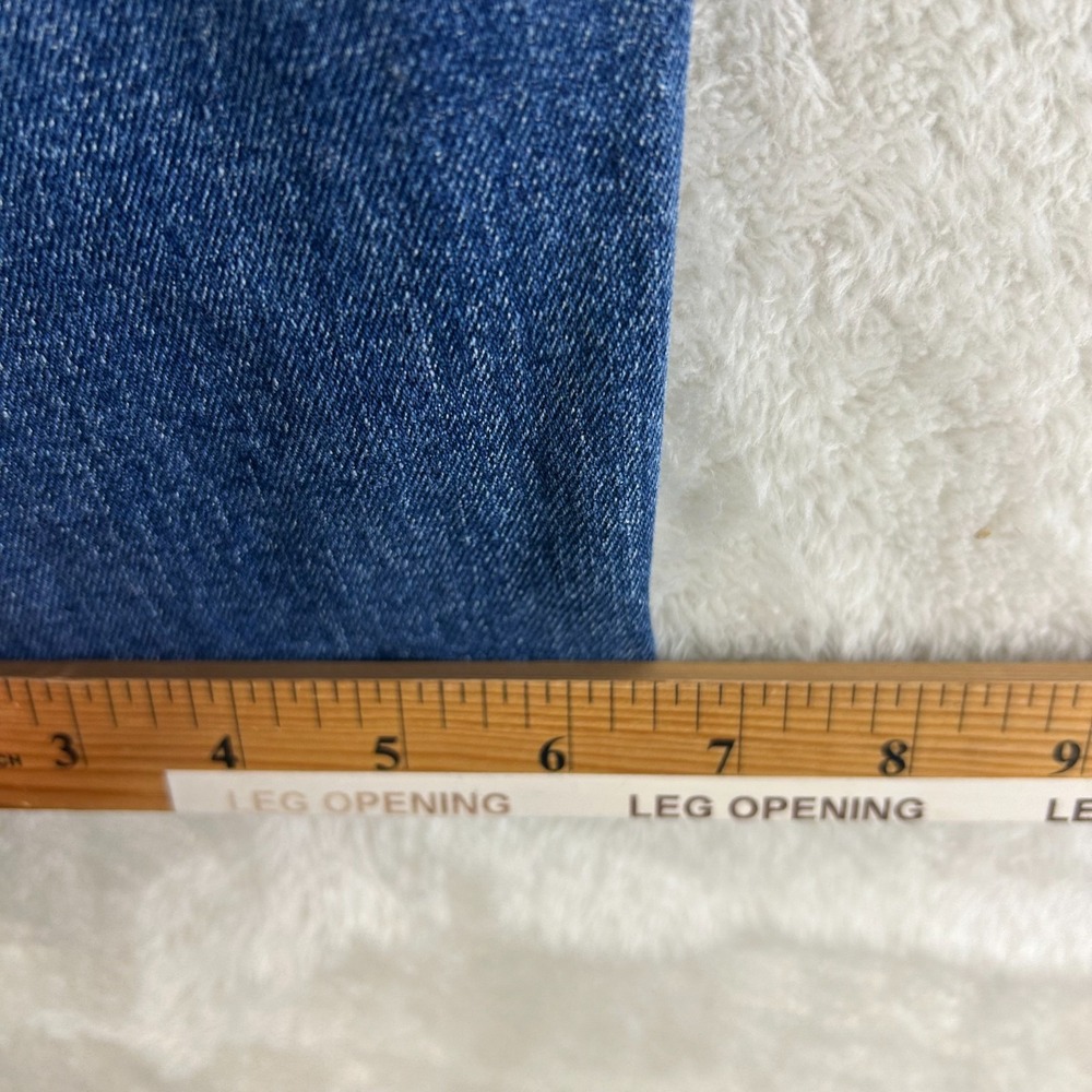 7 For All Mankind Adrien Straight Leg Jeans Mens 33 Blue Denim Whisker Stretch - Picture 10 of 14